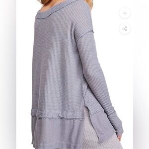 We The Free Gray Long Sleeve Top XS